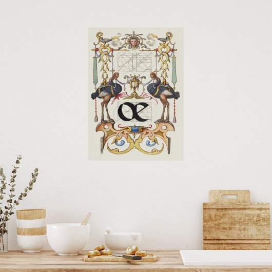 Vintage Kalligrafie Poster (Küche)