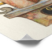 Vintage Kalligrafie Poster (Ecke)