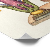 Vintage Kalligrafie Poster (Ecke)