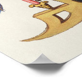 Vintage Kalligrafie Poster (Ecke)