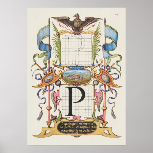 Vintage Kalligrafie Poster (Vorne)