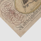 Vintage Kalligrafie Seidenpapier (Ausschnitt)