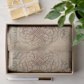 Vintage Kalligrafie Seidenpapier (Geschenk)