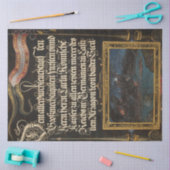 Vintage Kalligrafie und Landschaft Ephemera Dekoup Seidenpapier (Basteln)