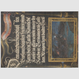 Vintage Kalligrafie und Landschaft Ephemera Dekoup Seidenpapier
