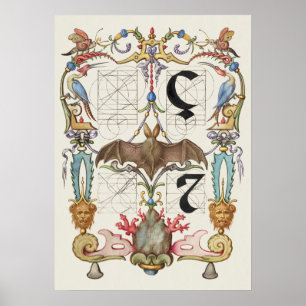 Vintage Kalligraphie Poster