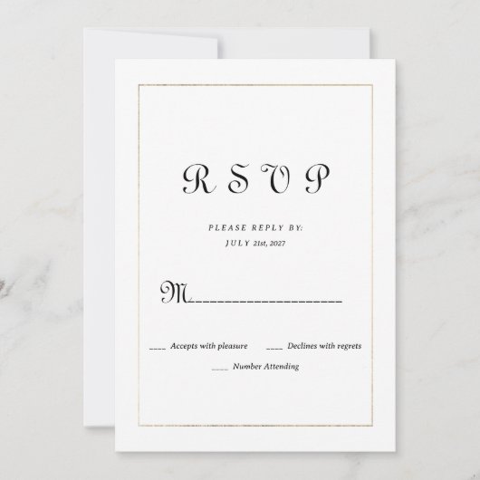 Vintage Kalligraphie UAWG Invitat Einladung (Vorderseite)