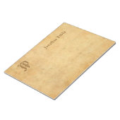 Vintage Kalligraphiebezeichnung Klassische Vorlage Notizblock (angewinkelt)