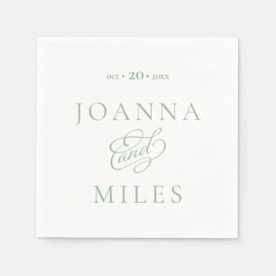 Vintage kalligraphische Sage Einfach & elegant Hoc Serviette