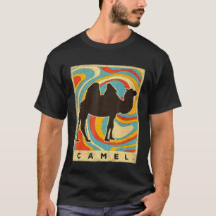 Vintage Kamel Tier Retro-Stil T-Shirt