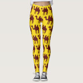 Vintage Kamele: Wüste Inspiriert Muster. Leggings (Vorderseite)