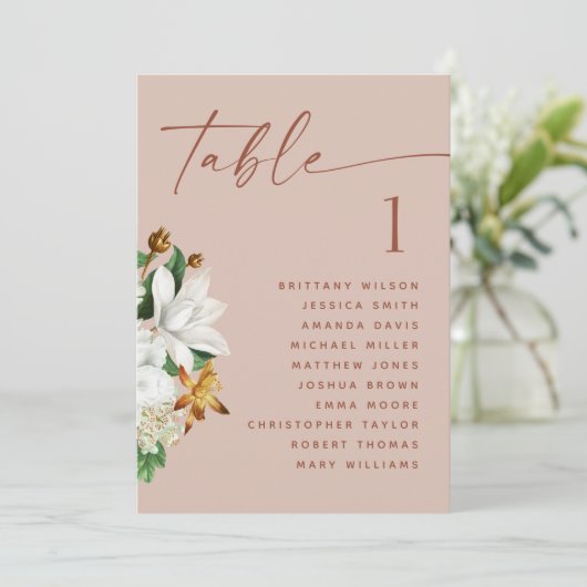 Vintage Kamelie. Hellrosa Hochzeitskarte Einladung (Stehend Vorderseite)