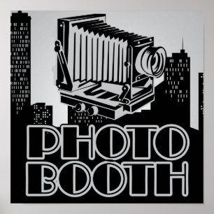 Vintage-Kamera 1920er-Fotoautomaten-Plakat Poster
