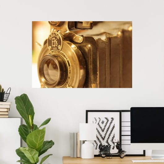 Vintage Kamera 2 Poster (Heimbüro)