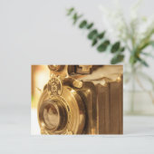 Vintage Kamera 2 Postkarte (Stehend Vorderseite)