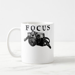 Vintage-Kamera 35Mm Retro Fokus Auf Fotografie Kaffeetasse