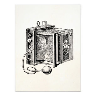 Vintage Kamera - antike Kamera-Fotografie Fotodruck