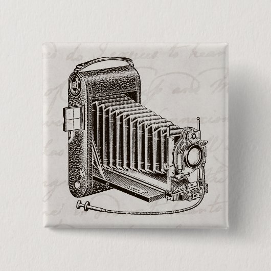 Vintage Kamera - antike Kamera-Fotografie Retro Button (Vorderseite)