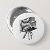 Vintage Kamera - antikes Button (Vorne & Hinten)