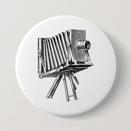 Vintage Kamera - antikes Button (Vorderseite)