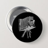 Vintage Kamera - antikes Button (Vorne & Hinten)