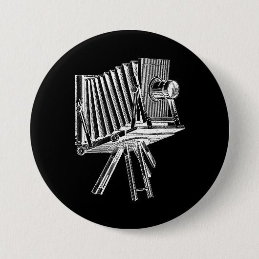 Vintage Kamera - antikes Button (Vorderseite)