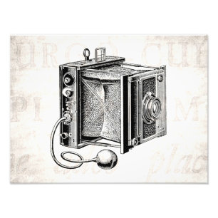 Vintage Kamera - antikes Fotodruck