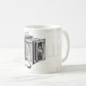 Vintage Kamera - antikes Kaffeetasse (VorderseiteRechts)