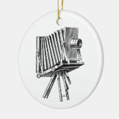 Vintage Kamera - antikes Keramik Ornament (Links)