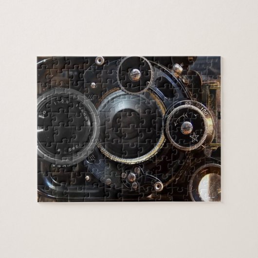 Vintage Kamera Antikfotografie Puzzle (Horizontal)