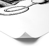 Vintage Kamera - Antikkameras Fotografie Poster (Ecke)