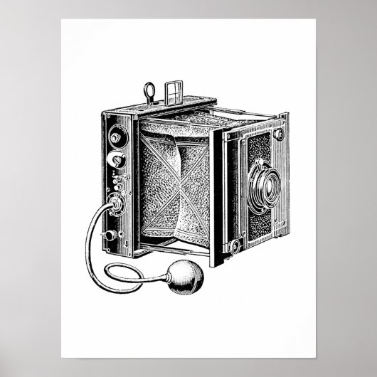 Vintage Kamera - Antikkameras Fotografie Poster (Vorne)
