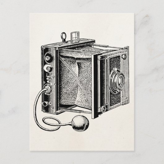 Vintage Kamera - Antikkameras Fotografie Postkarte (Vorderseite)