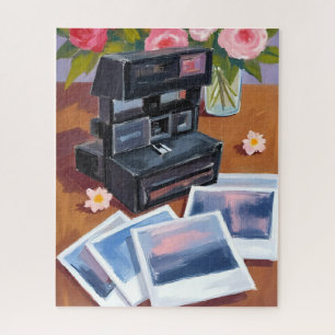 Vintage-Kamera-Aquarell-Nostalgische Malerei Puzzle
