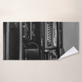 VINTAGE KAMERA BADEHANDTUCH (Badehandtuch)