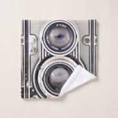 Vintage Kamera  Badhandtuch Set (Waschlappen)