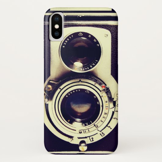 Vintage Kamera Case-Mate iPhone Hülle (Rückseite)
