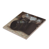 Vintage Kamera Fliese (Seite)