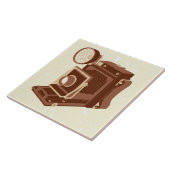 Vintage Kamera Fliese (Seite)