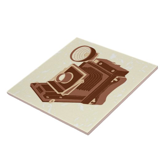 Vintage Kamera Fliese (Seite)