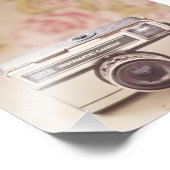 Vintage Kamera Fotodruck (Ecke)