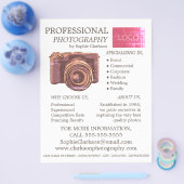 Vintage Kamera, Fotografie, Fotograf - Vermietung Flyer (Einzeln)