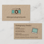 Vintage Kamera-Fotografie-Geschäfts-Karte Visitenkarte (Vorne/Hinten)