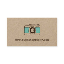 Vintage Kamera-Fotografie-Geschäfts-Karte