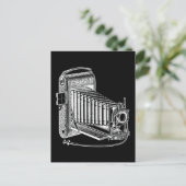 Vintage Kamera - Fotografie-Retro Postkarte (Stehend Vorderseite)