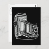 Vintage Kamera - Fotografie-Retro Postkarte (Vorne/Hinten)