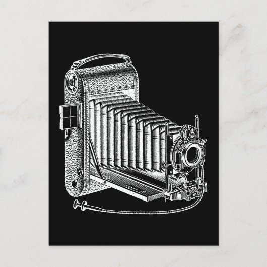 Vintage Kamera - Fotografie-Retro Postkarte (Vorderseite)