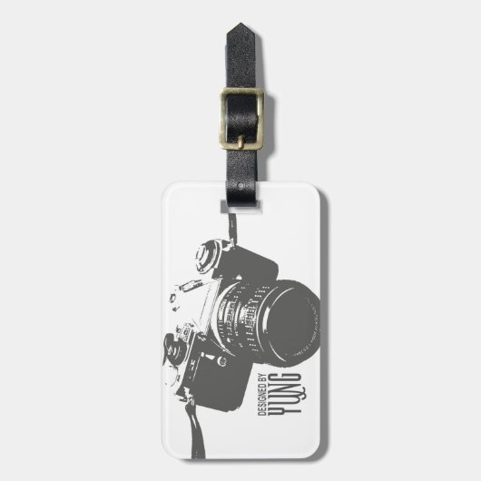 Vintage Kamera Gepäckanhänger (Vorderseite vertikal)