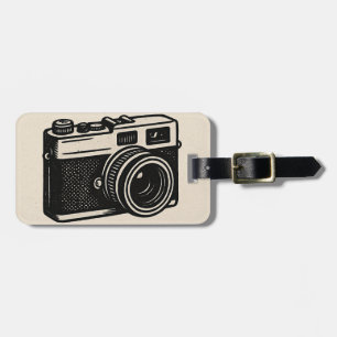 Vintage-Kamera-Gepäckanhänger – Retro-Fotografie-T Gepäckanhänger