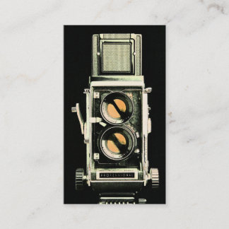 Vintage Kamera Geschäftskarten Fotografie Visitenkarte